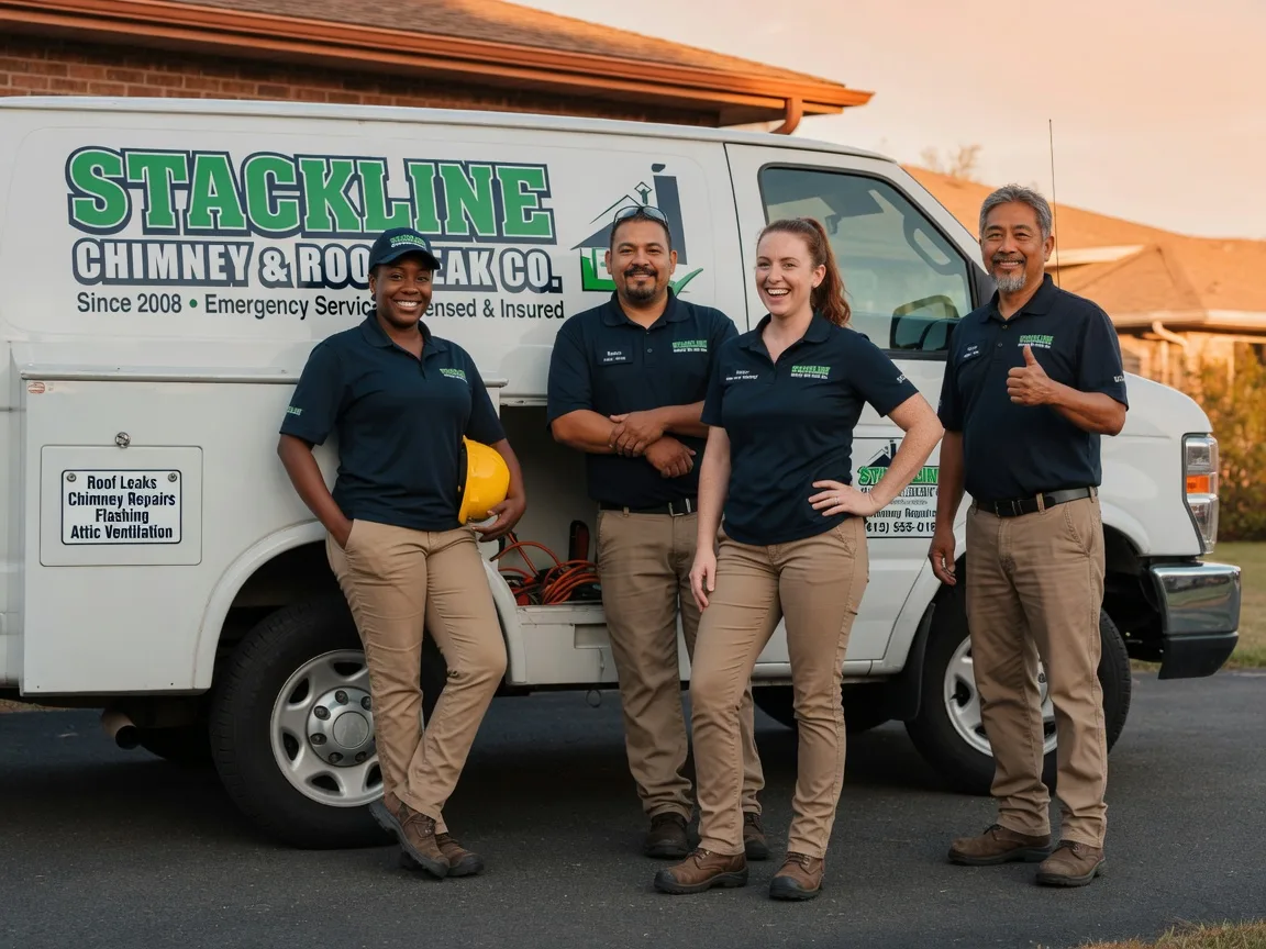 Chimney flashing repair company in Ratcliff, TX